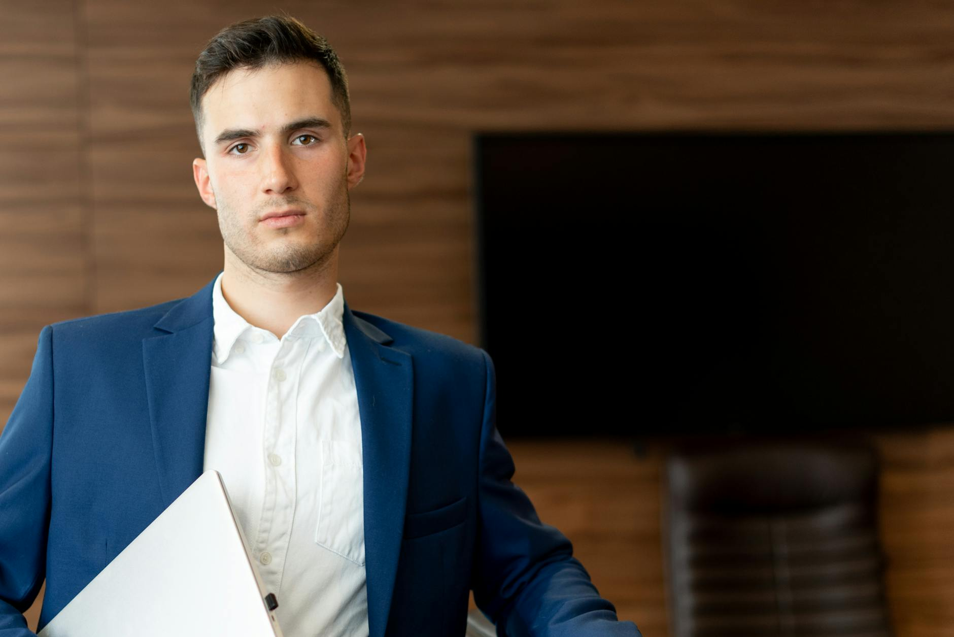 young man in suit casual