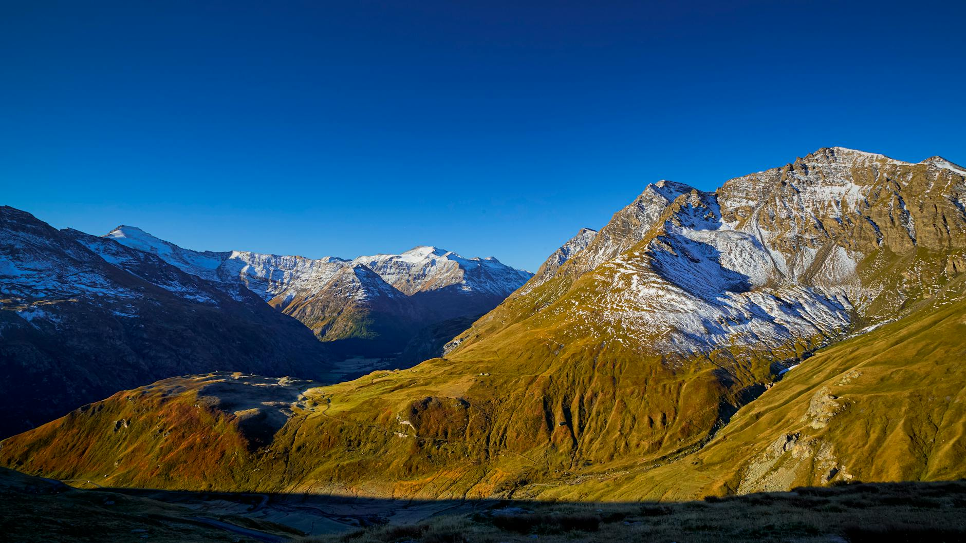 Swiss alpine landscape colors