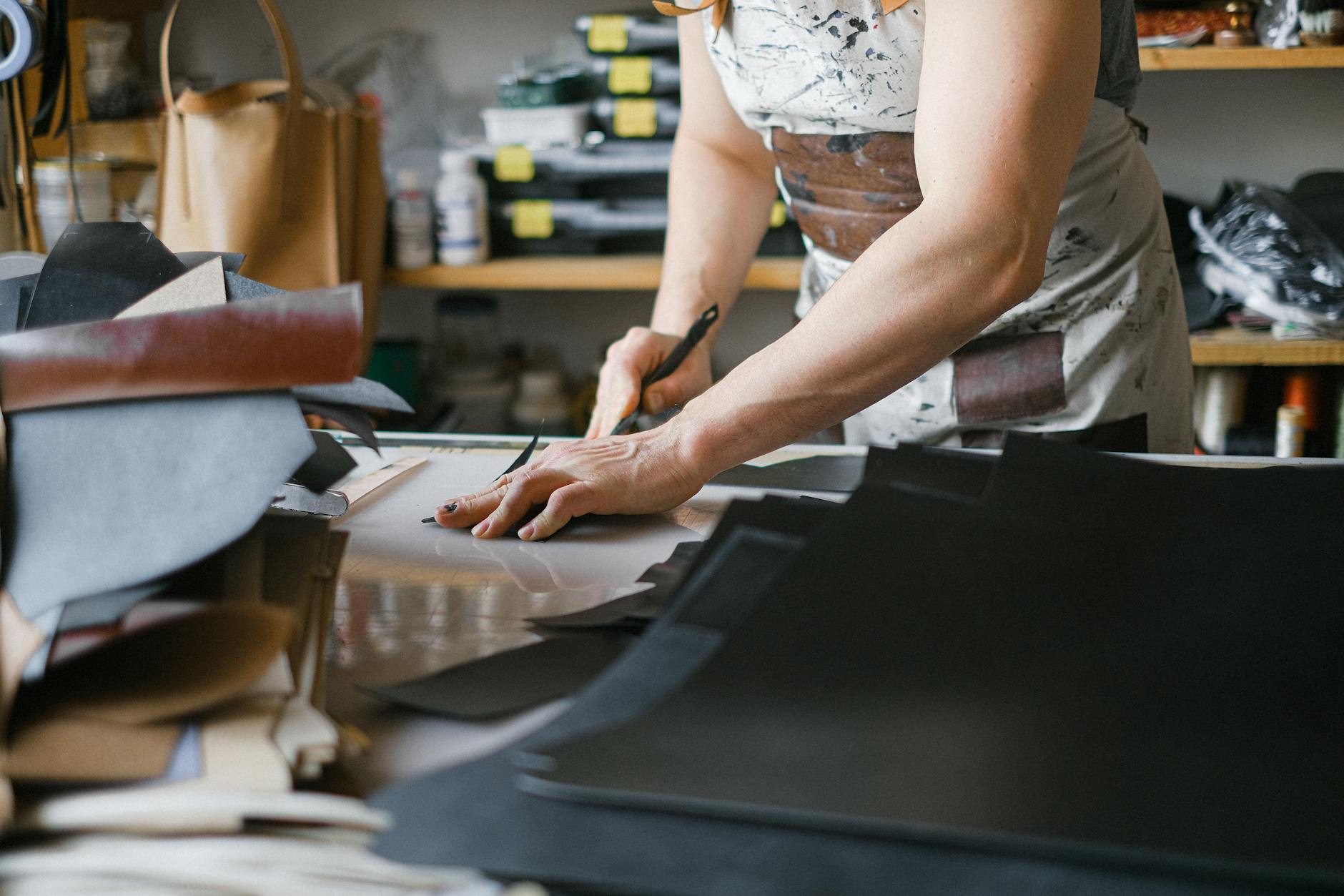 Swiss bag maker workshop