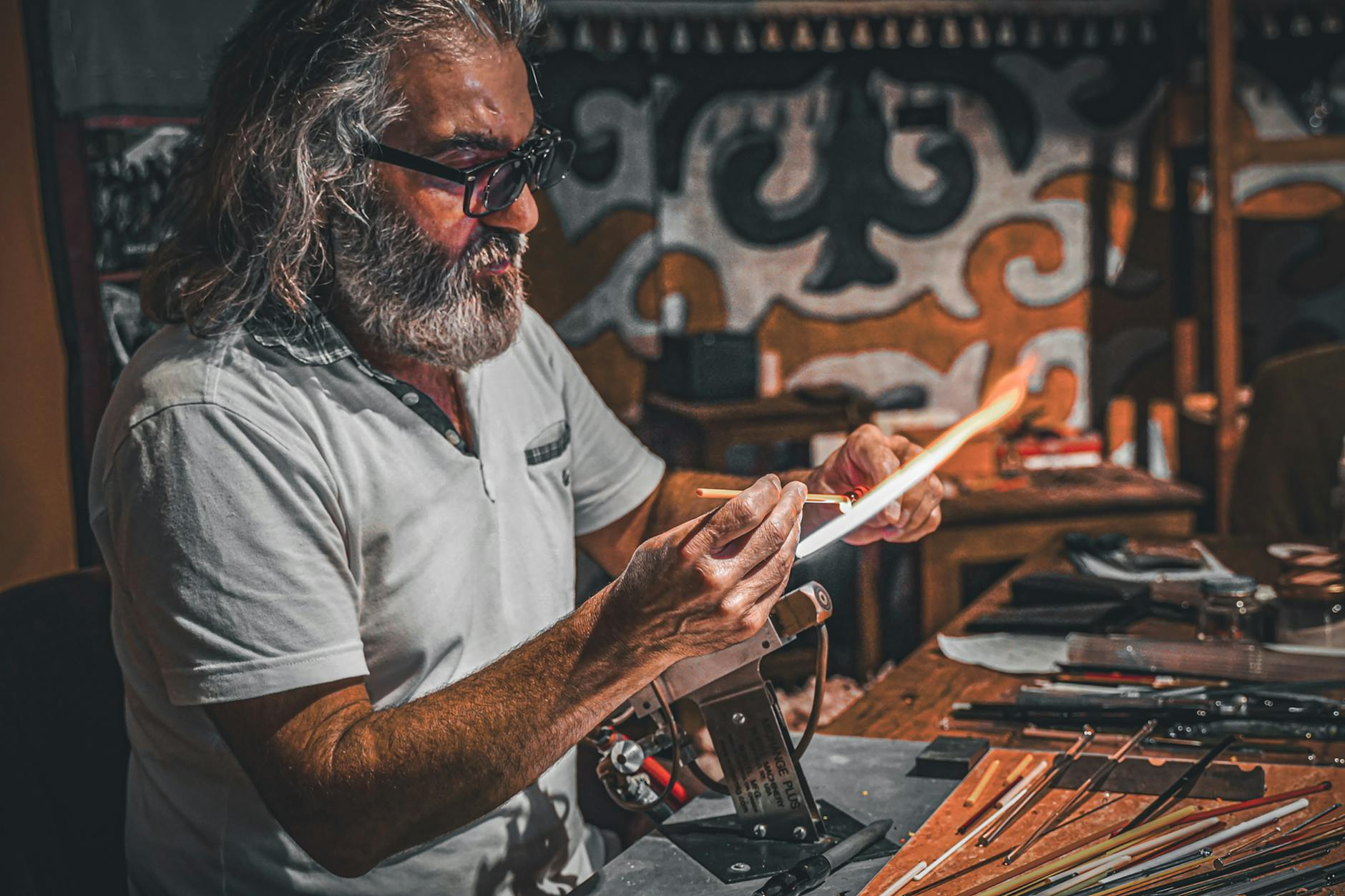 crafting Swiss glasses