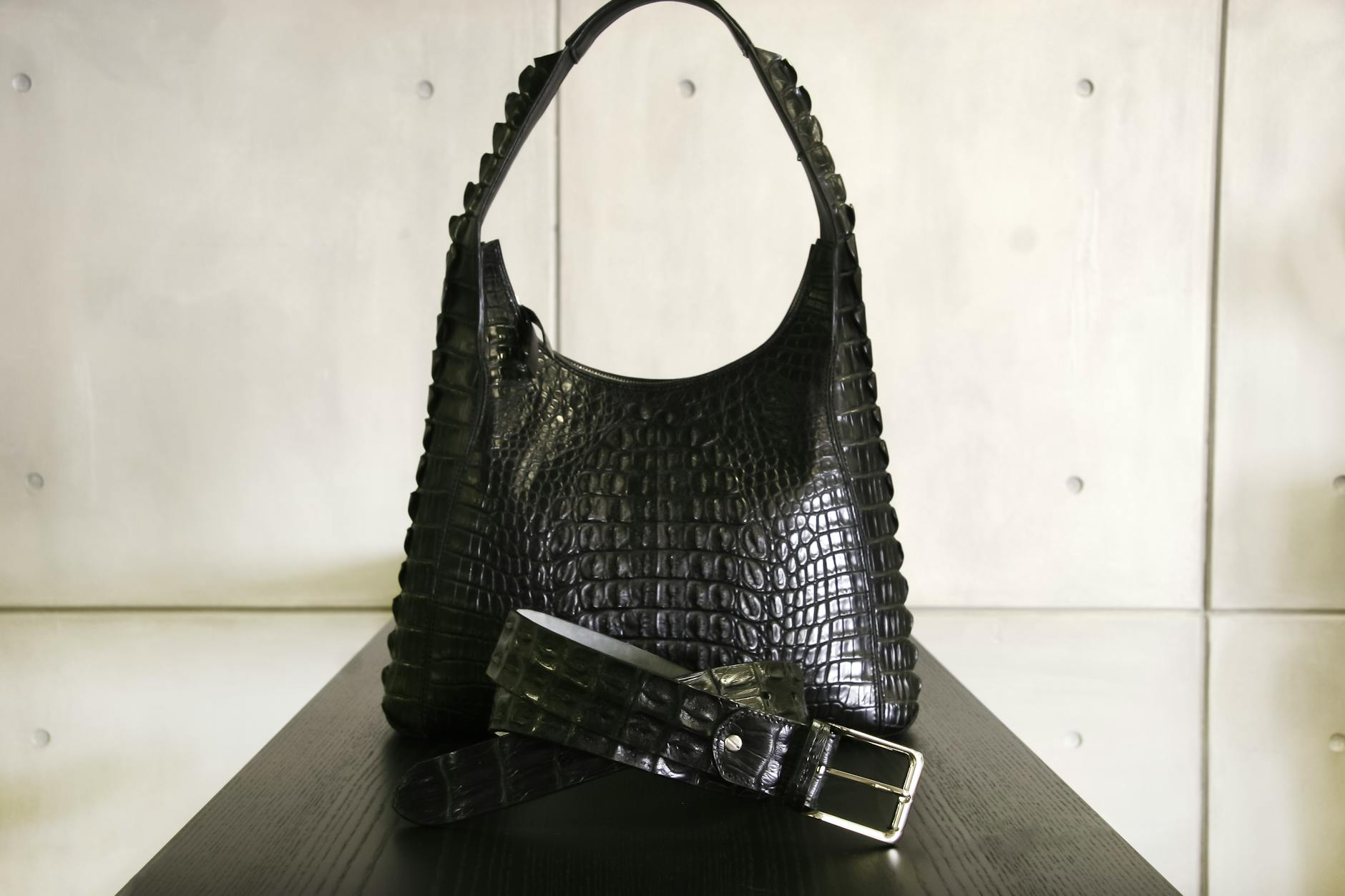 Swiss luxury leather bag