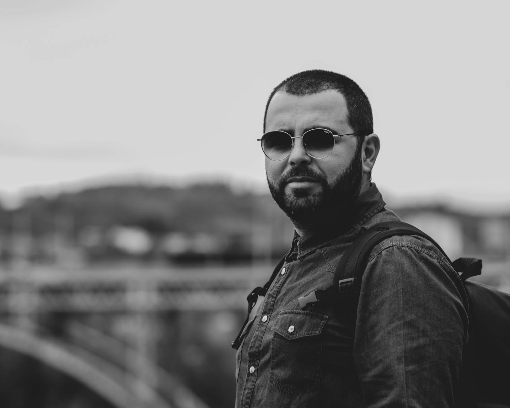 lifestyle sunglasses Swiss city