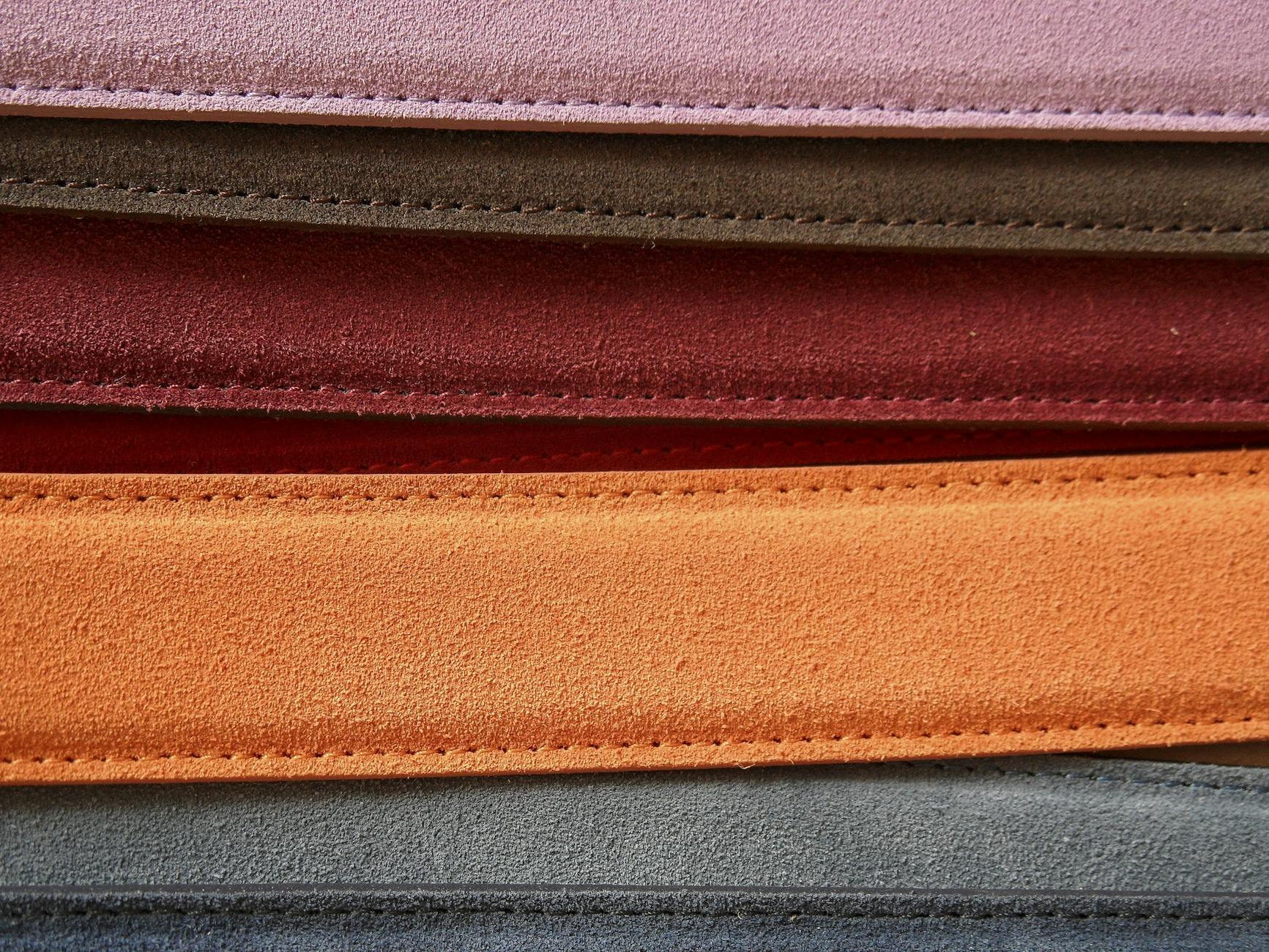 modern Swiss design leather belt