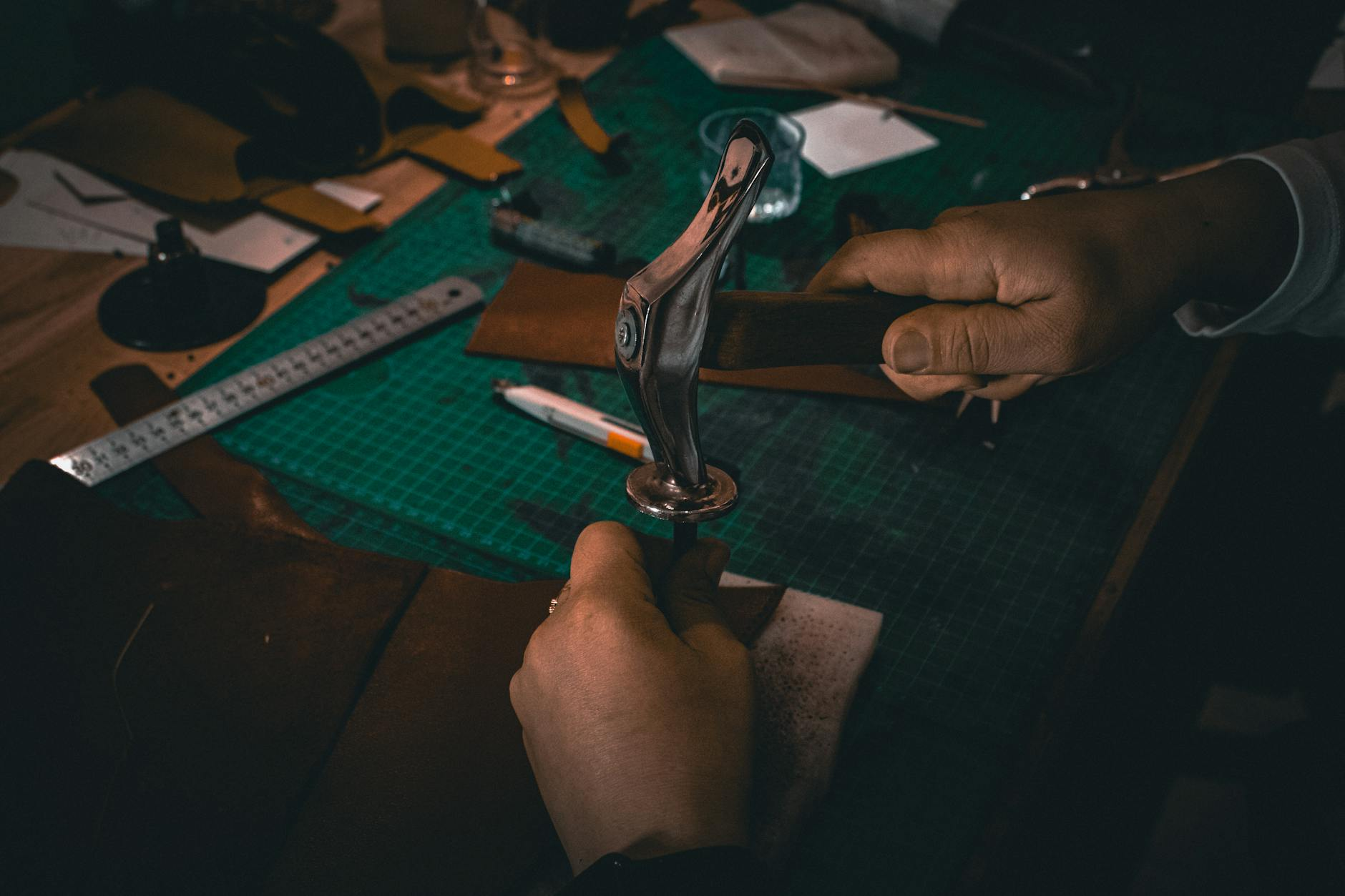Swiss bag maker workshop